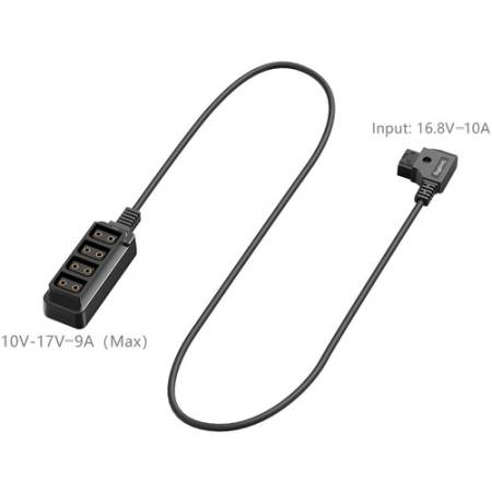 SmallRig 5475 - kabel zasilający, adapter, rozgałęźnik D-Tap 1 do 4